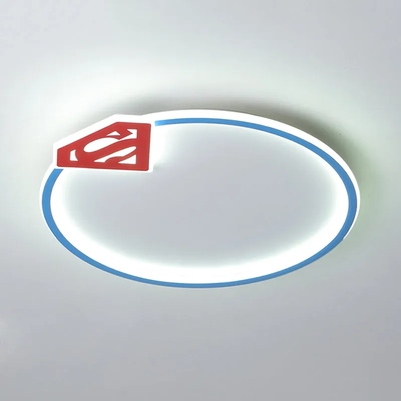 Blauwe Ring Inbouw Plafondlamp Modernistische Acryl LED Inbouwverlichting met Diamant/Kroon Ontwerp voor Slaapkamer met Af...