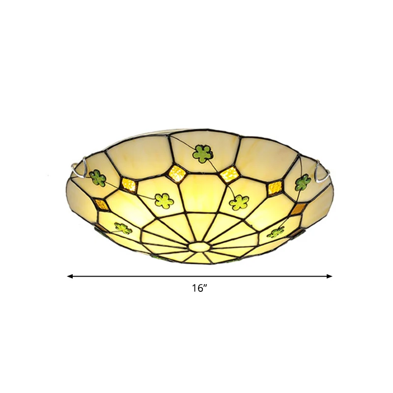 Energiezuinige LED-inbouwlamp met rasterpatroon, gevestigd Tiffany-glas, plafondverlichtingsarmatuur