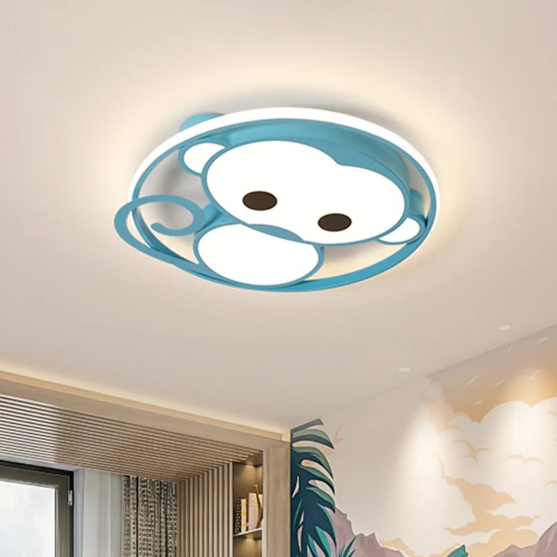 Energiezuinige Monkey Metaal Inbouwplafondlamp Cartoonstijl Inbouwplafondlamp