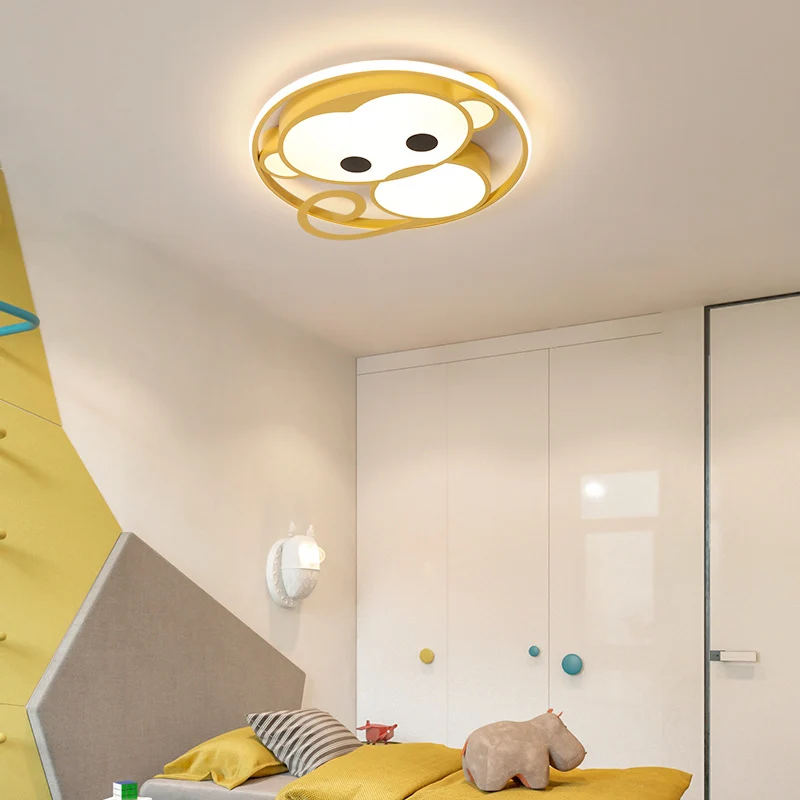 Energiezuinige Monkey Metaal Inbouwplafondlamp Cartoonstijl Inbouwplafondlamp