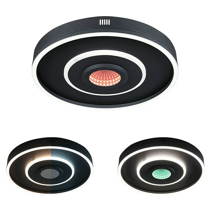 Energiezuinige Paulmann Led-plafondlamp - Ø x h: 39 x 5 cm, RGB, 22 W