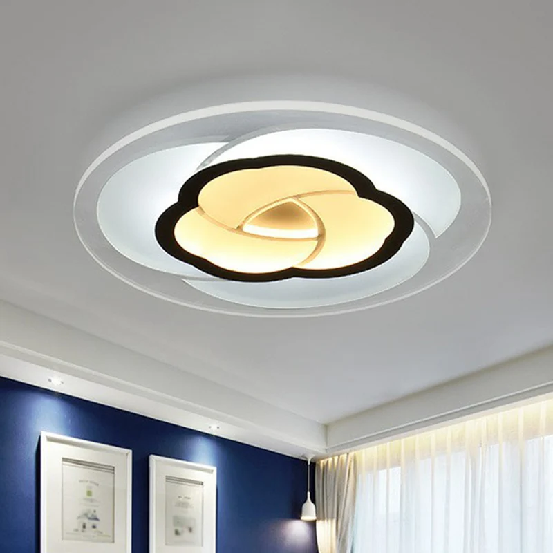 Fel bloemeninbouwlicht Moderne stijl metalen LED-plafondlamp voor woonkamer