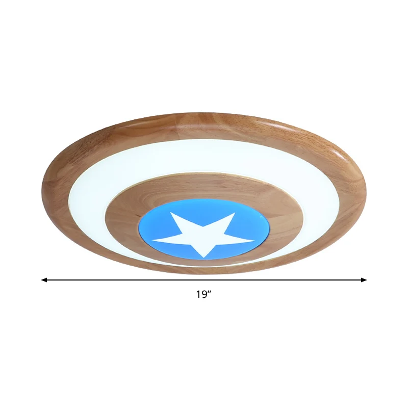 Nordic Circle inbouwlamp met ster acryl LED-plafondlamp voor babykamer | Snel Thuisbezorgd