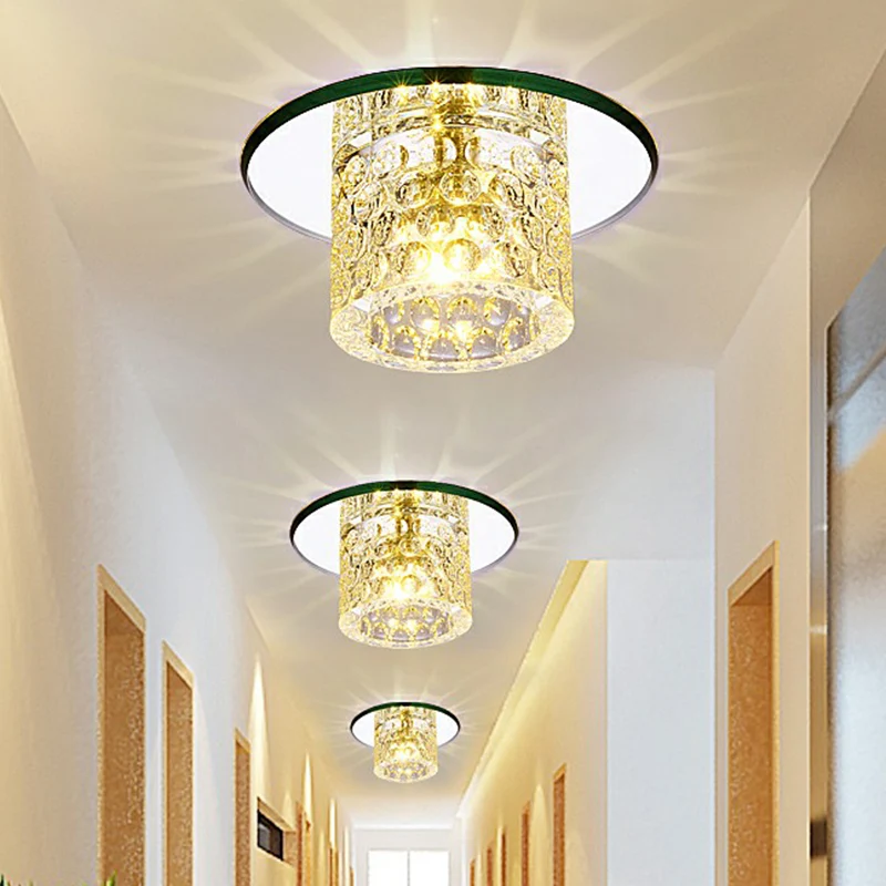 Premium LED Cilindrische LED-inbouwplafondlamp Eenvoud Gedeukt kristalhelder inbouwlicht voor gang