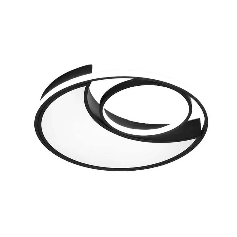 Premium LED Crescent Bedroom LED-inbouwlamp Acryl Eenvoud Inbouwplafondlamp zwart