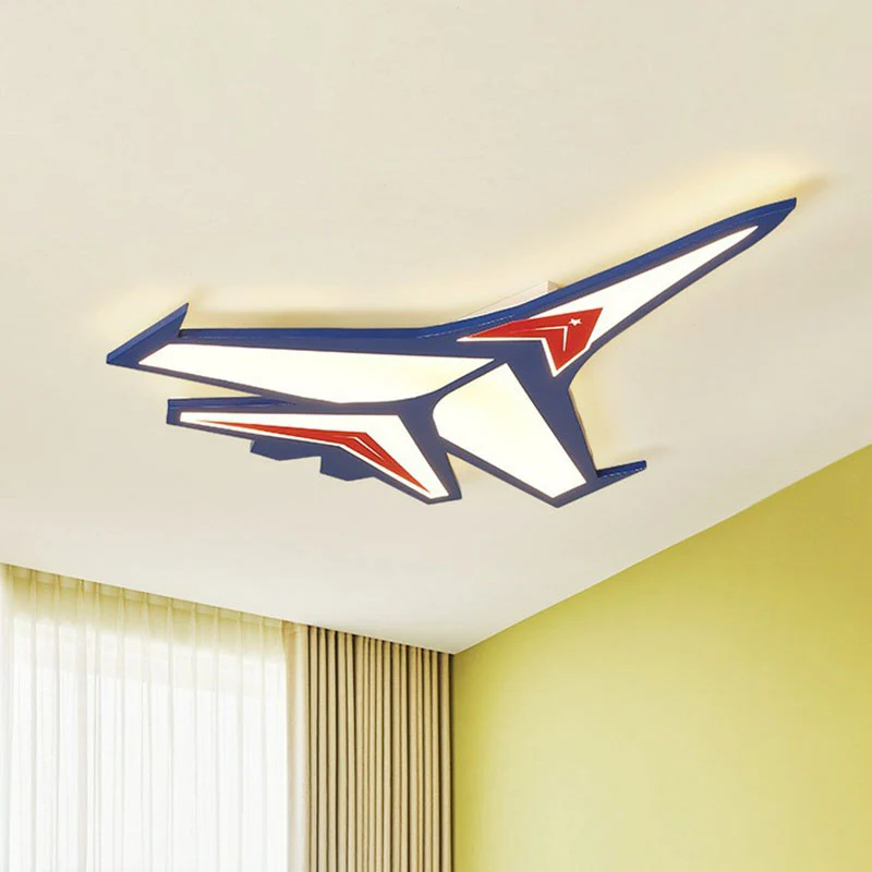 Premium LED Vliegtuig LED inbouw kinder acryl blauw inbouw plafondlamp voor slaapkamer