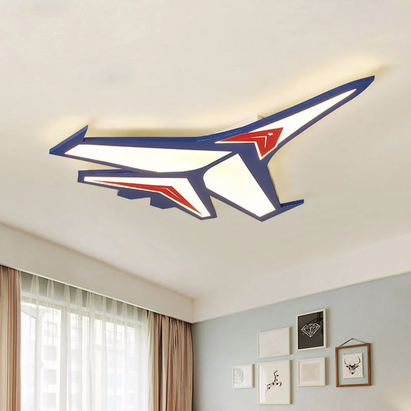 Premium LED Vliegtuig LED inbouw kinder acryl blauw inbouw plafondlamp voor slaapkamer