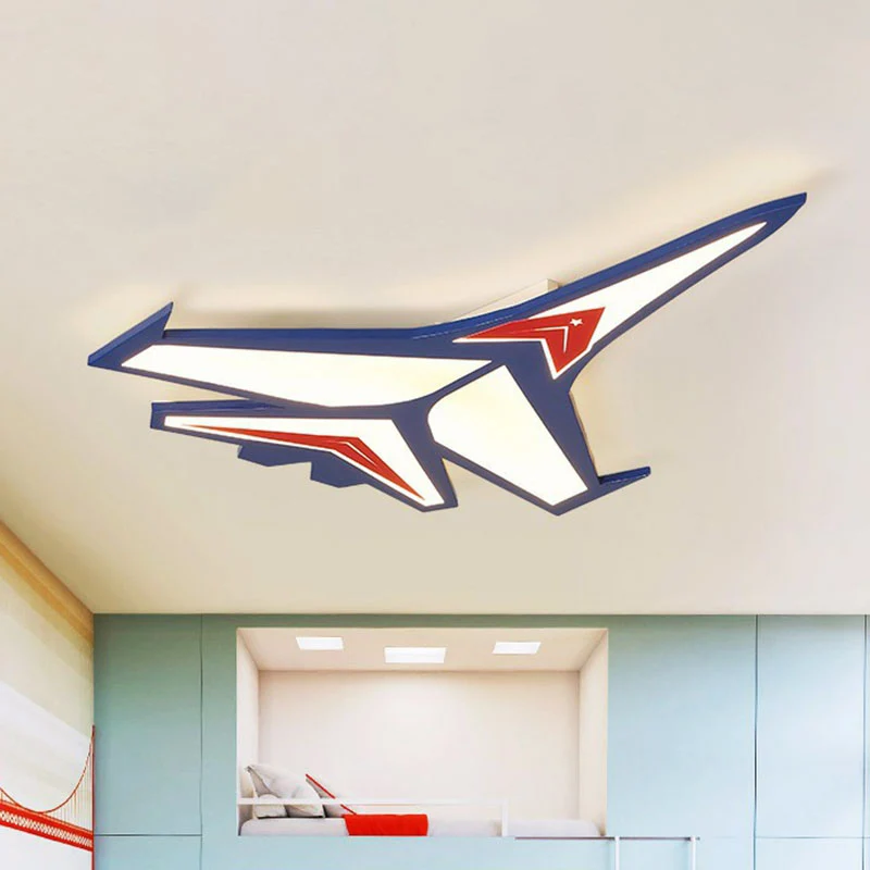 Premium LED Vliegtuig LED inbouw kinder acryl blauw inbouw plafondlamp voor slaapkamer