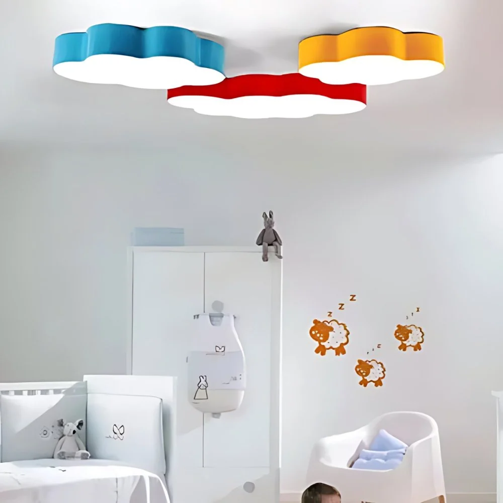 Snoepkleurige wolk-inbouwplafondlamp Cartoon acrylplafondlamp voor kinderkamer | Snel Thuisbezorgd