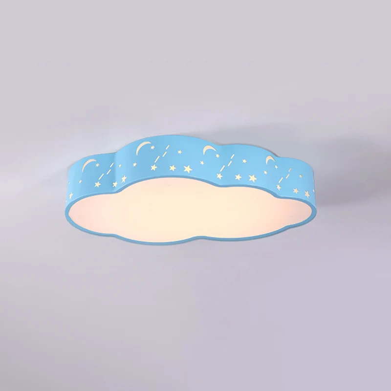 Uitgeholde wolk plafondinbouwlamp Macaron acryl rood/geel/blauw LED-inbouwlamp, 20,5"/24,5" breedte | Snel Thuisbezorgd