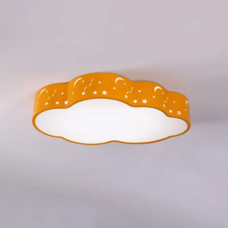 Uitgeholde wolk plafondinbouwlamp Macaron acryl rood/geel/blauw LED-inbouwlamp, 20,5"/24,5" breedte | Snel Thuisbezorgd