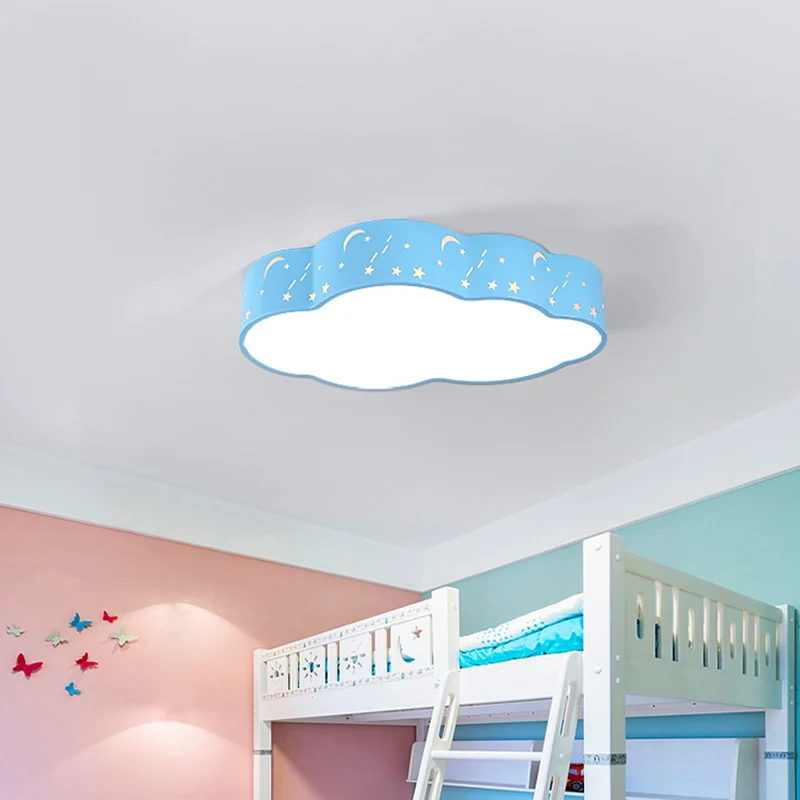 Uitgeholde wolk plafondinbouwlamp Macaron acryl rood/geel/blauw LED-inbouwlamp, 20,5"/24,5" breedte | Snel Thuisbezorgd