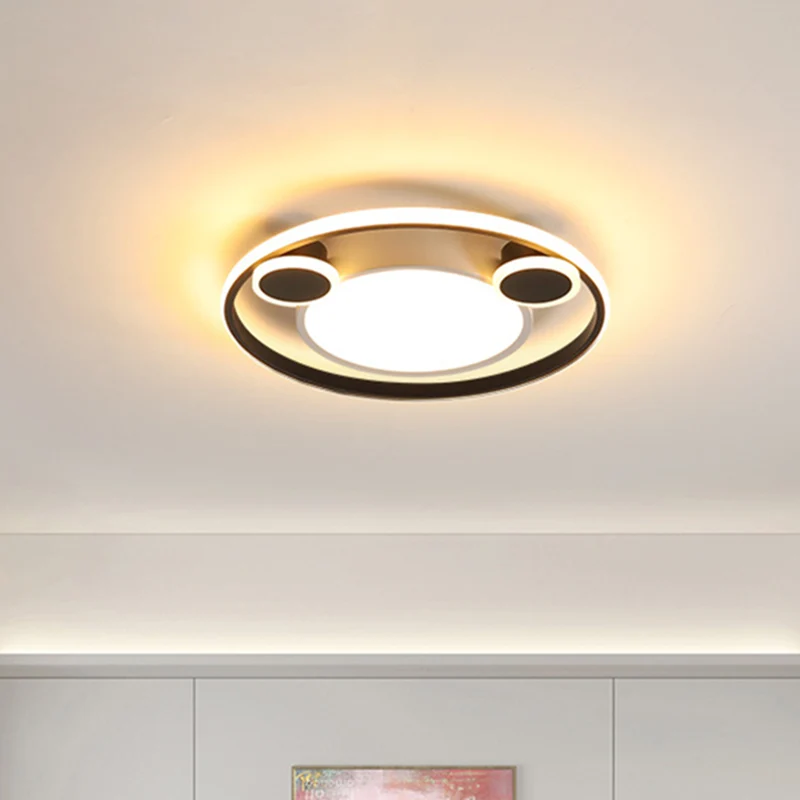 Witte en zwarte cirkel plafondinbouw Nordic 16,5"/20,5" W LED acryl inbouwverlichting wit/warm zacht