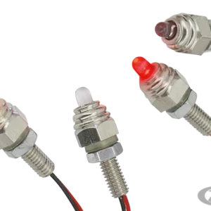 GZP Pair rood LED M6 stud lights Harley-Davidson
