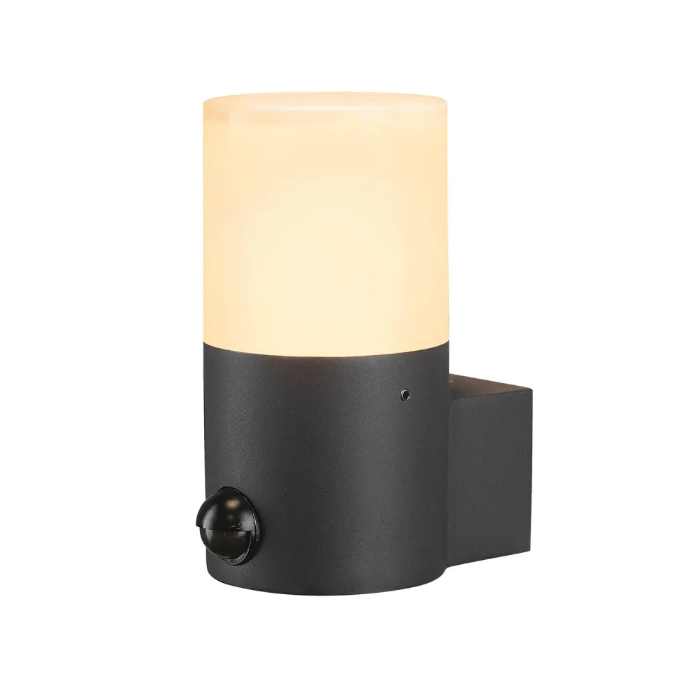 SLV Buitenlamp GRAFIT IP44 Antraciet - Bewegingssensor met SOS-functie