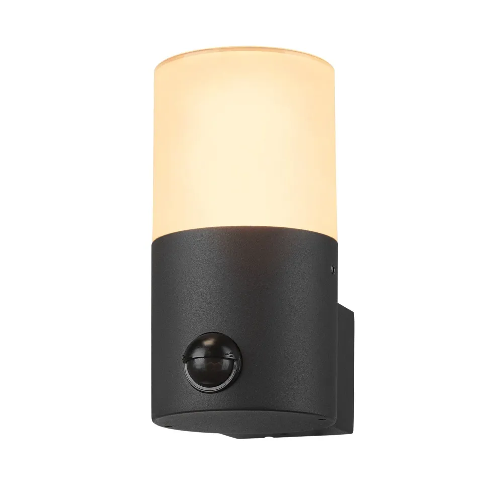 SLV Buitenlamp GRAFIT IP44 Antraciet - Bewegingssensor met SOS-functie