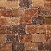 Betontegel Trommel Waalformaat Bont Rood - Beton, 20 x 5 x 7,3 cm, Rood