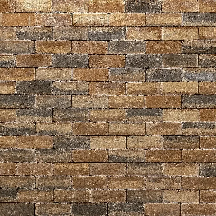 Betontegel Trommel Waalformaat Bruin Nuance - Beton, 20 x 5 x 7,3 cm, Bruin Nuance