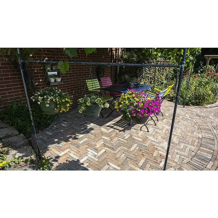 Betontegel Trommel Waalformaat Bruin Nuance - Beton, 20 x 5 x 7,3 cm, Bruin Nuance