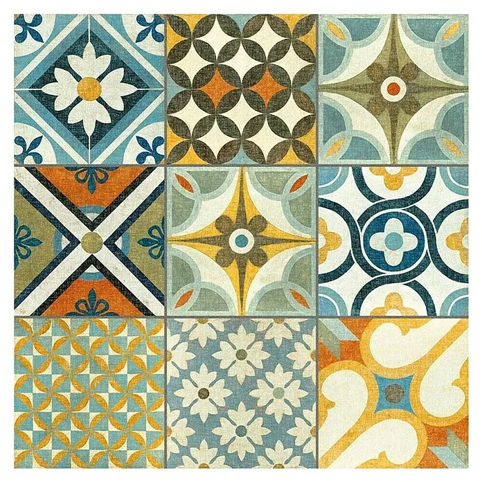 Tau ceramica Keramische tegel HERITAGE MEERVOUDIG - b x l: 60 x 60 mm, Totaal aantal stuks: 4 st.