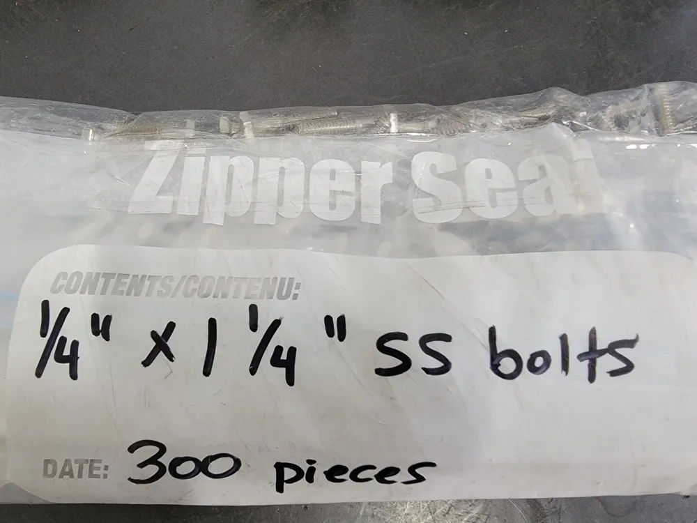 1/4" x 1-1/4" F593C Rvs Steel Hex Bolt (Bag 300)