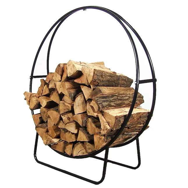 Sunnydaze Decor 44- x 40- x 15.5- Staal Two-thirds cord firewood rack