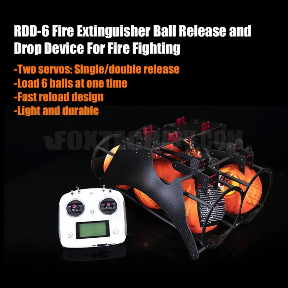 Brandwerend RDD-6 6CH 150 mm 1,3 kg / bal brandblusser Ball Release- en drop-apparaat voor brandbestrijding