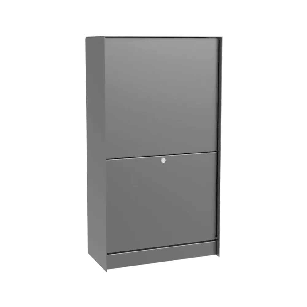 eSafe Dropbox Medium Pakketbrievenbus Grijs aluminiumkleurig RAL 9007
