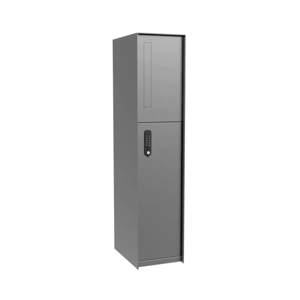eSafe Fenix Front Pakketbrievenbus Grijs aluminiumkleurig RAL 9007