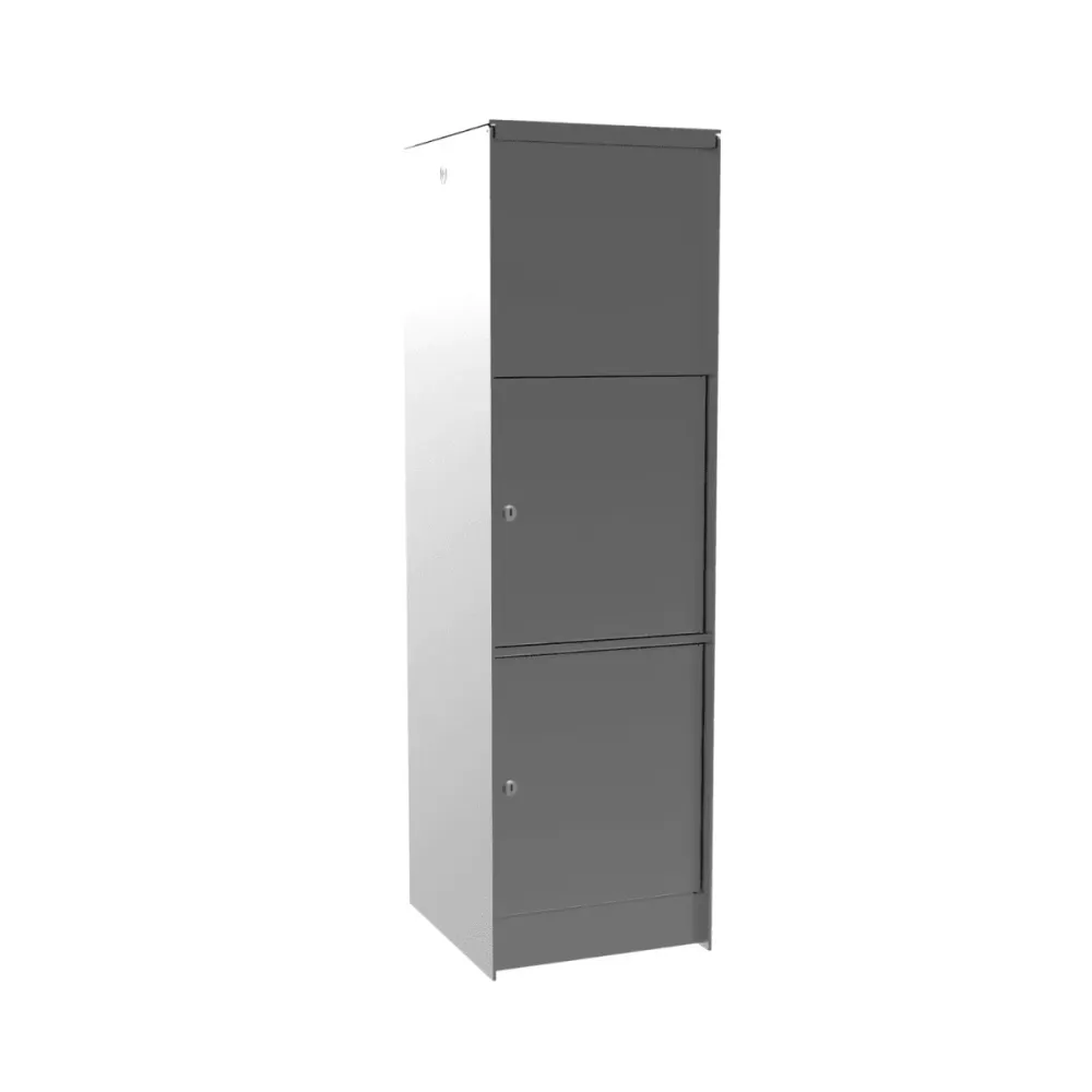 eSafe Fenix Top Breed Pakketbrievenbus Blank aluminiumkleurig RAL 9006