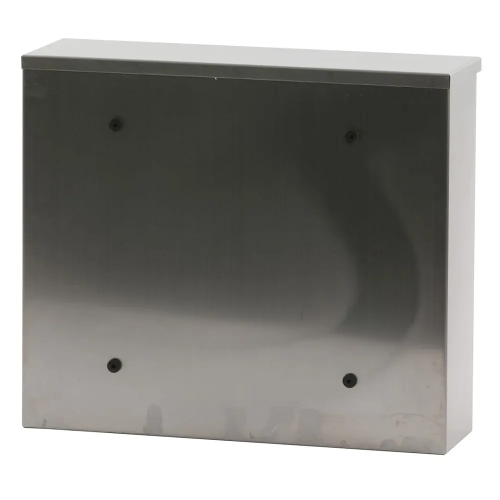 Antiek messing V-Part Brievenbus Granadan mat S/S