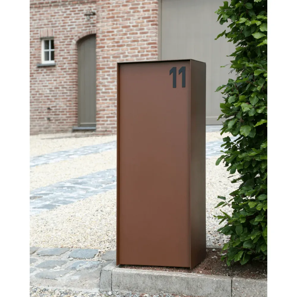 eSafe Dropbox Klein Pakketbrievenbus Cortenstaal look