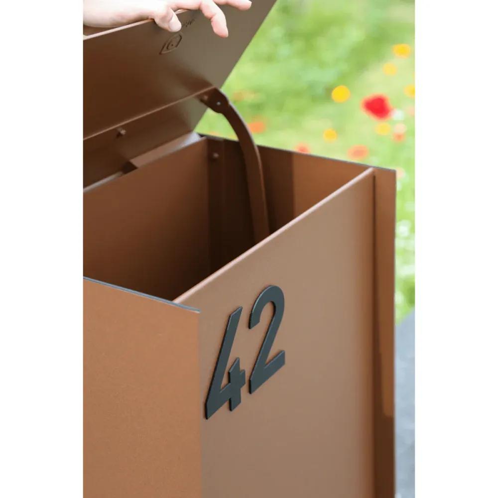 eSafe Dropbox Klein Pakketbrievenbus Cortenstaal look