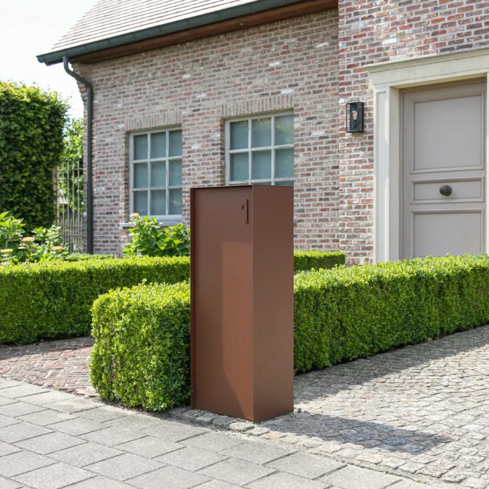 eSafe Dropbox Klein Pakketbrievenbus Cortenstaal look