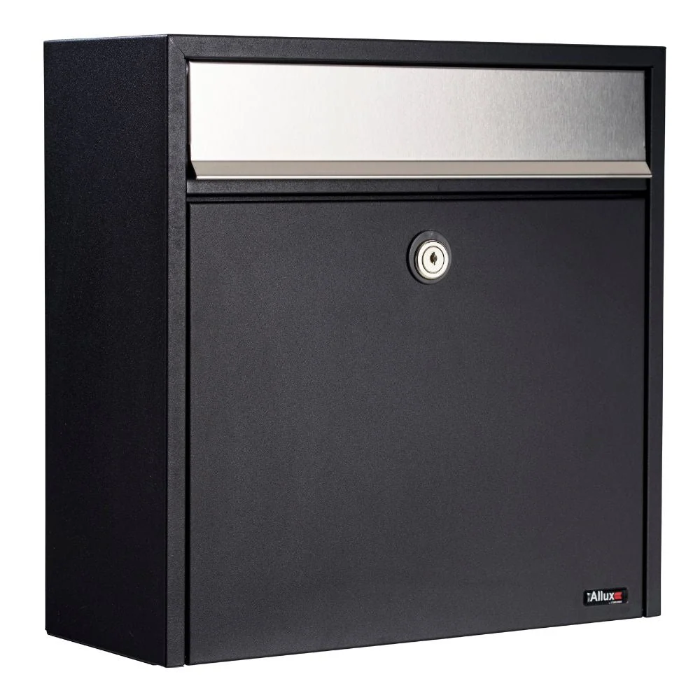 Wandmontage Allux 250 Brievenbus Zwart