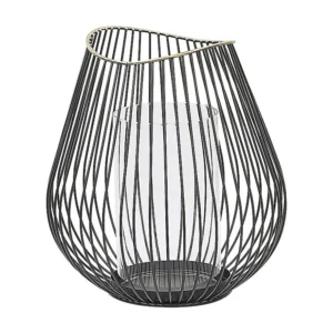 Lantaarn zwart 22 cm THURSTON voor tuin en terras