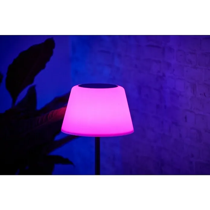 BAUHAUS Solar-vloerlamp - l x b x h: 27,5 x 27,5 x 105,5 cm, RGBW, 5,8 W, IP44
