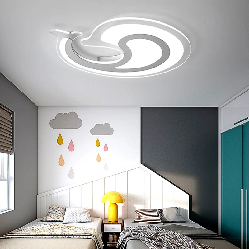 Acryl Dolfijn LED-plafondarmatuur Themapark Badkamer Dierenplafondlamp wit - Incl. Garantie