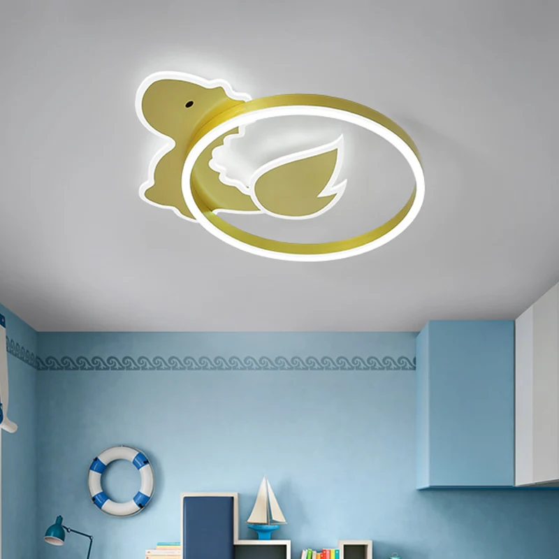 Dinosaurus LED inbouw plafondarmatuur cartoon acryl goud inbouwlamp warm/wit zwak voor babykamer