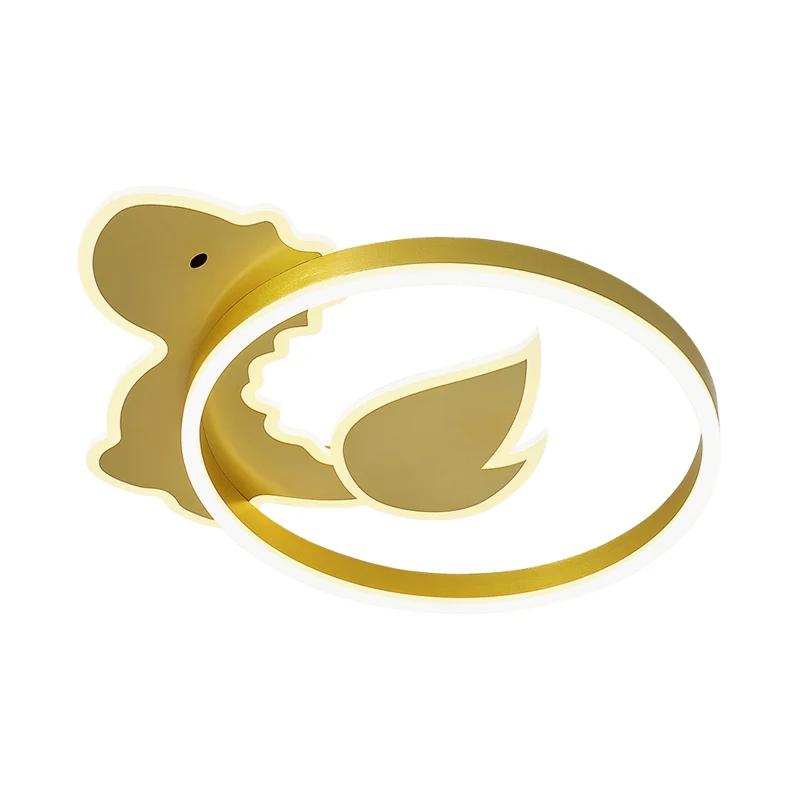 Dinosaurus LED inbouw plafondarmatuur cartoon acryl goud inbouwlamp warm/wit zwak voor babykamer