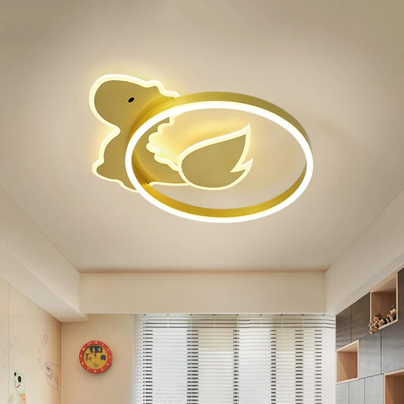 Dinosaurus LED inbouw plafondarmatuur cartoon acryl goud inbouwlamp warm/wit zwak voor babykamer