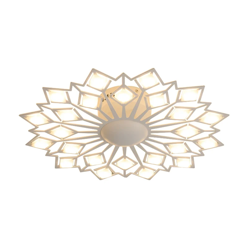Energiezuinige LED Bloemen inbouwlamp eigentijds metaal zwart/wit LED slaapkamer plafondgemonteerd armatuur