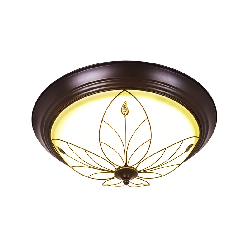 LED-inbouwlamp van mat glas, traditionele witte kom, gangplafondverlichting warm/wit helder, 13"/19,5" breed - Incl. Garantie