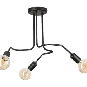 Suspension Damiano, Noir, 40x55x55 cm, EPIKASA - Incl. Garantie
