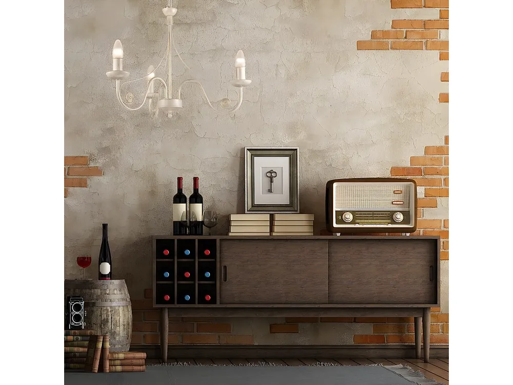 Suspension Donato, Blanc, 45x45x75 cm, EPIKASA | Snel Leverbaar
