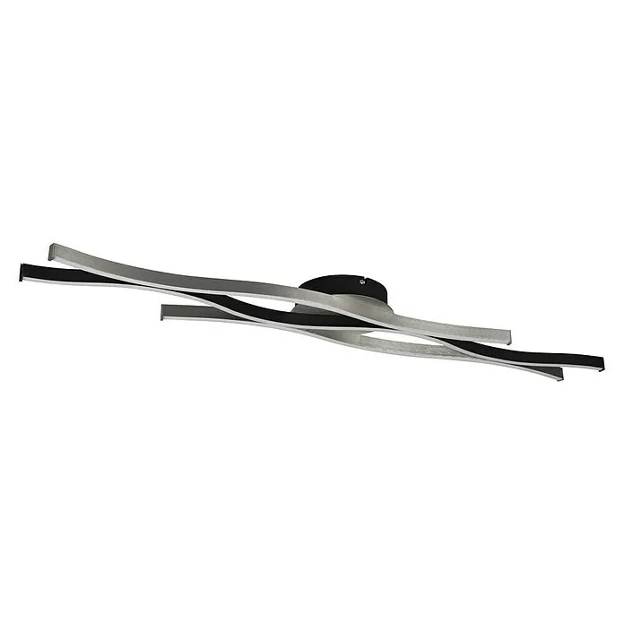 Trio Lighting Blaze Led-plafondlamp - 35 W, l x b x h: 18 x 107,5 x 7 cm, Aluminium geborsteld, Meerkleurig