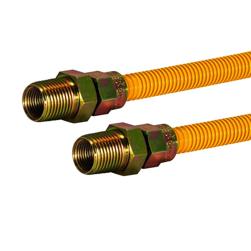 Eastman 1/2" MIP x 1/2" MIP x (3/8” ID) Gas Connector (18” Length) | Voldoet aan NEN-norm