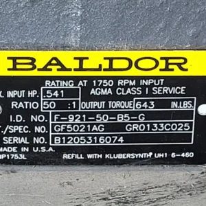 Gecertificeerd 50:1 Ratio Gear Reducer GF5021AG