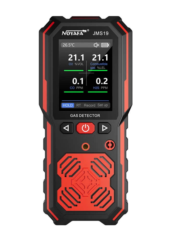 NOYAFA JMS19 Rilevatore di gas portatile portatile con rilevamento delle perdite e allarme met CE-Keurmerk