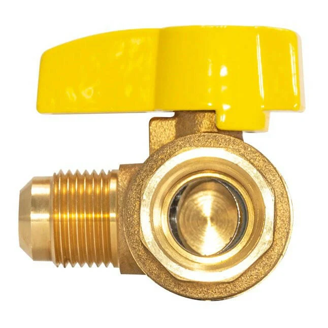 Professionele Kwaliteit Eastman 3/4 . FIB x 5/8 . Flare Angled Messing Gas Ball Valve